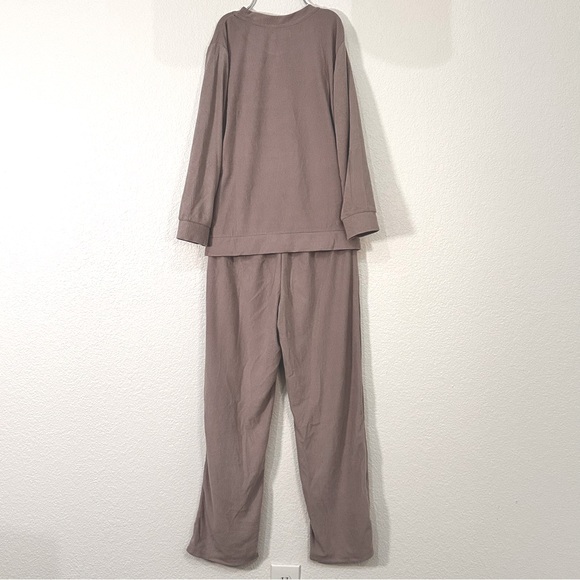 BearPaw Waffle Tie Pajama Set - Picture 4 of 7